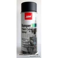 APP Bumper Paint - чорна 400 мл. аероз. фарба структурна для бамперів
